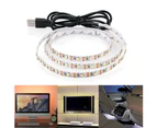 Sunshine 0.5/1/2/3/4/5m DC 5V USB 3528 SMD LED Strip Light Wardrobe TV Background Decor-Warm White 3M