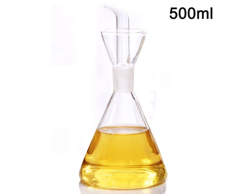500ml Borosilicate Glass Household Olive Oil Glass Dispenser To Control Cooking Vegetable Oil and Vinegar