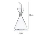 500ml Borosilicate Glass Household Olive Oil Glass Dispenser To Control Cooking Vegetable Oil and Vinegar