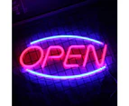 Shop Neon Open Sign 2 Light Modes Constant Flashing Electronic Lighting Sign Shop Wall Glass Window Store