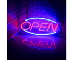 Shop Neon Open Sign 2 Light Modes Constant Flashing Electronic Lighting Sign Shop Wall Glass Window Store