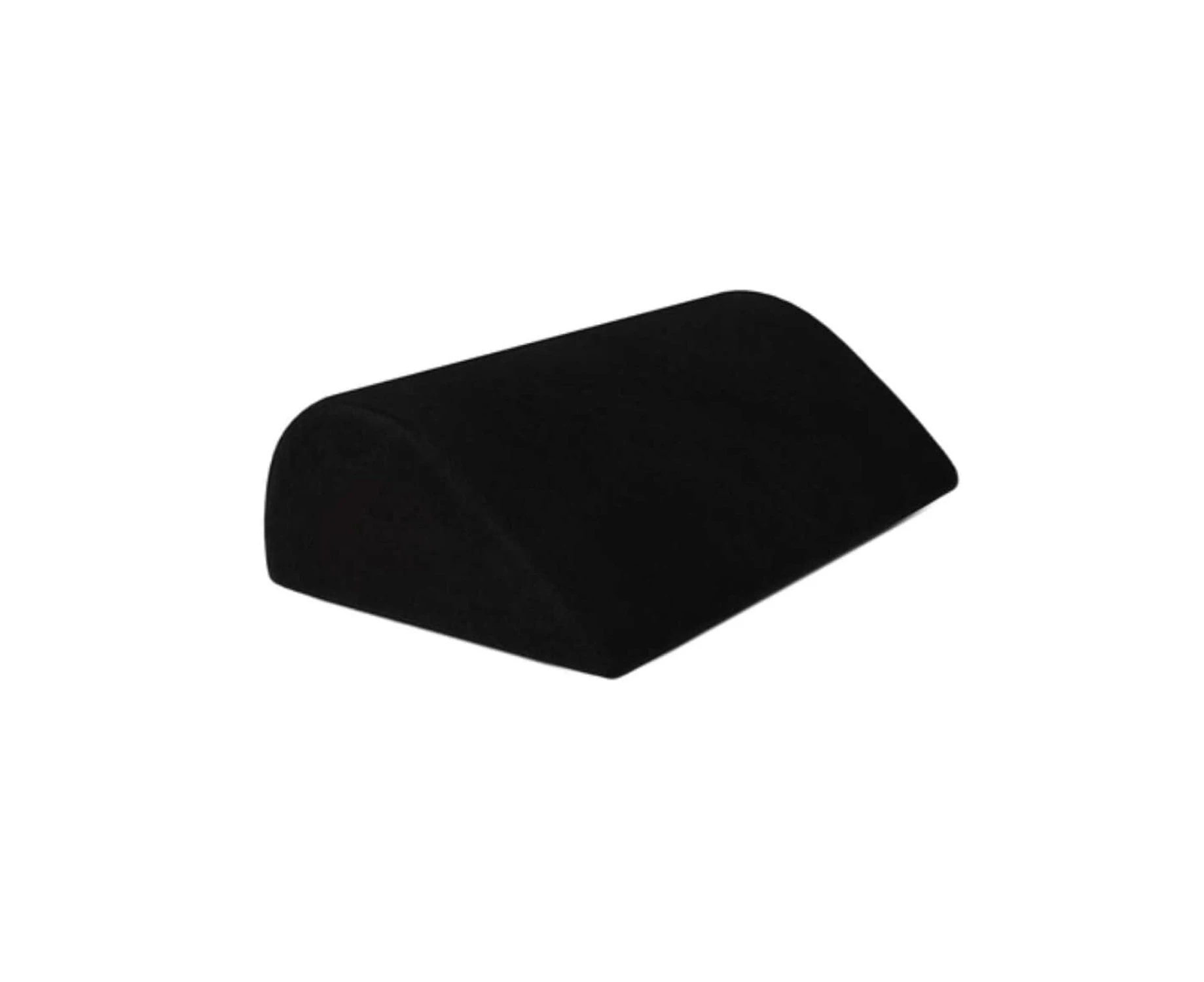 Ergonomic Office Foot Rest Under Desk - Orthopedic Teardrop Design - Premium Velvet Footrest