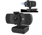 Bluebird Webcam 2K Autofocus USB High Clarity Web Camera with Microphone for Mac Laptop Video Live - Black