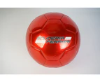 Ferrari #5 Metallic Soccer Ball - Metallic Red