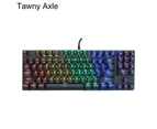 Bluebird Z56 Mechanical Keyboard 89 Keys Mix Backlight English Anti-ghosting Wired Gaming Keyboard for PC - Tawny Axle