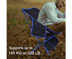 Outdoor Ultralight Portable Folding Chairs with Carry Bag Heavy Duty 145kgs Capacity