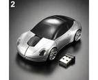Bluebird Racing Car Shaped 2.4GHZ Wireless Optical Mouse/Mice USB 2.0 For PC Laptop - Red