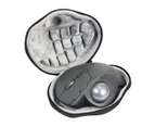 Bluebird Portable Zipper Anti-scratch EVA Wireless Trackball Mouse Pouch Carrying Case for Logitech M570/MX Ergo Advanced - Black