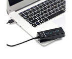Bluebird Portable USB 3.0 Super Speed 4 Ports Hub Data Sync Adapter for Computer Laptop