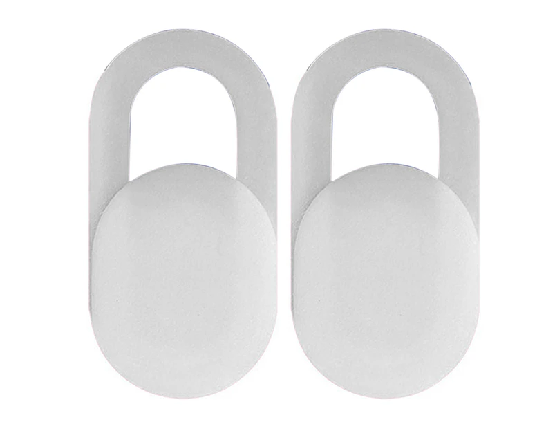 Bluebird 2Pcs Webcam Cover Dirt-proof Water-proof Ultra-thin Anti-peep Front-facing Lens Shield for Mobile Phone - White