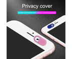 Bluebird 2Pcs Webcam Cover Dirt-proof Water-proof Ultra-thin Anti-peep Front-facing Lens Shield for Mobile Phone - Pink