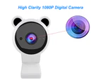 Bluebird Computer Webcam Lovely Cartoon Design ABS High Clarity 1080P Digital Camera for Live Stream - White Basic Style