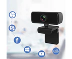 Bluebird Digital Webcam High Clarity Stable Transmission Automatic Recognition 1600x1200P MIC Computer Camera for Teleconference - Black