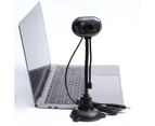 Bluebird Home Webcam USB2.0 Night Vision Video Recording Camera with Mic for Laptop PC - Black
