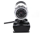 Bluebird USB 2.0 Web Camera High Clarity Video Webcam with Built-in Microphone for Laptop Computer - Black