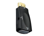 Bluebird HD 1080P HDMI-compatible to VGA Converter Adapter with Audio Cable for PC X-box Projector - Black
