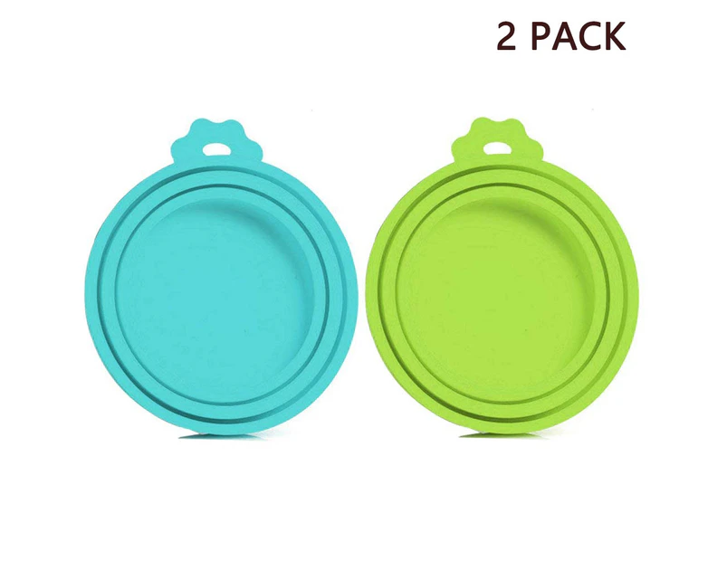 2Pcs 1 Size 3 Size Standard Universal Silicone Pet Can Cover, Cat And Dog Food Lids