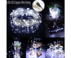 Sunshine 5/10m Waterproof USB LED Copper Wire Fairy String Lights Garland Decoration-White 5m 50LEDs