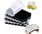 3 Packs Ice Cube Trays, Ice Cube Molds 111 Flexible Silicone Ice Cube Trays With Removable Lid Splash Resistant, Stackable & BPA Free