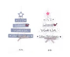 Christmas Tree Shaped Wooden Christmas Decorations - Ornaments for Christmas Trees & Wood Christmas Ornaments