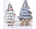 Christmas Tree Shaped Wooden Christmas Decorations - Ornaments for Christmas Trees & Wood Christmas Ornaments