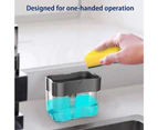 Design Kitchen Soap Dispenser with Sponge Holder, Durable Dish Soap Dispenser, Perfect Soap Dispenser for Kitchen Sink