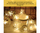 Small lantern flashing lights string lights full of stars-6 meters 40 lights-warm white-battery type
