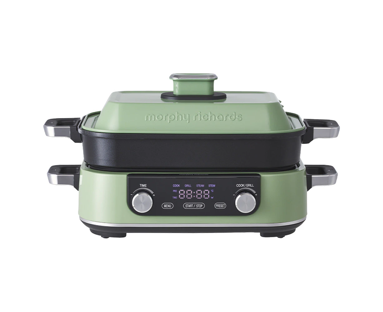 Morphy Richards 1600W Digital N-Stick Multifunction Electric Cooker Pot/Pan GRN