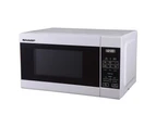 Sharp R211DW 20L Microwave Oven 750W Kitchen/Food Cooking/Re Heating/Defrost WHT