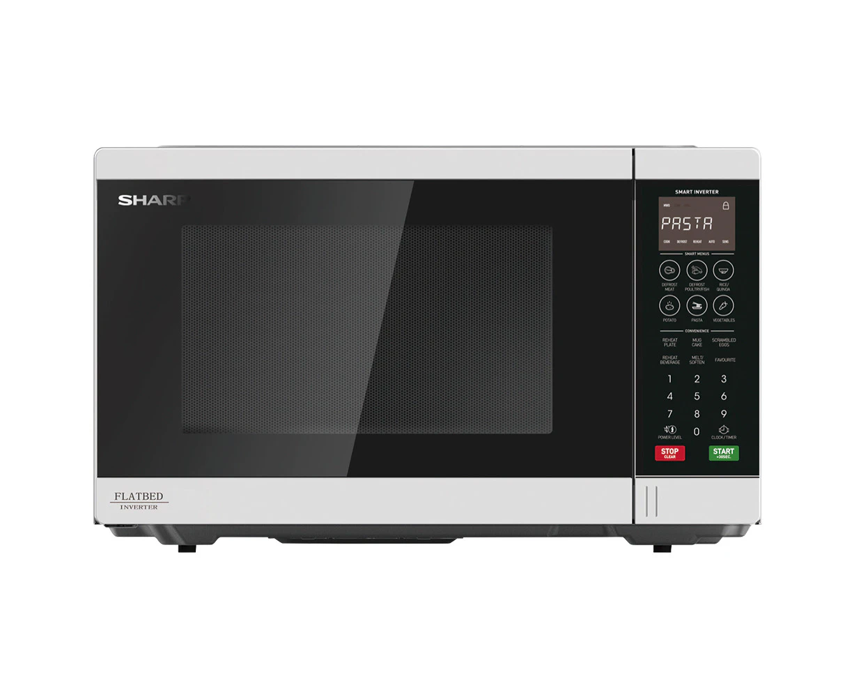 Sharp SM327FHW 32L Inverter Microwave Oven 1200W Flatbed Kitchen/Food Black