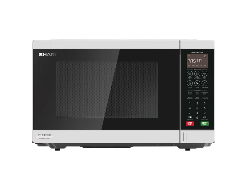 Sharp SM327FHW 32L Inverter Microwave Oven 1200W Flatbed Kitchen/Food Black