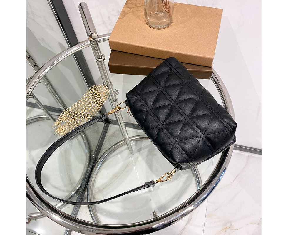 WomenBOX Bag 2022 Chain Fashion Single Shoulder Crossbody Mini Casual  Square Bucket Bags Rhombic Handbag