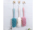 Soft Nylon Mesh Sponge Stick Shower Sisu, Etc., Long Handle Bath Body Brush, Men Women