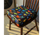 Kids Chair Cushion High Seat Pad Baby Infant Safe Booster Toddler Dinning Mat -Black