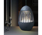 Mosquito Catcher Lamp Mosquito Killer Electric LED Light Mosquito Zapper Trap USB Rechargeable-Grey