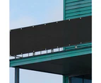 5M Balcony Privacy Screen Cover -Black
