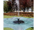 Sunflower Shaped Garden Solar Powered Fountain Pump Water Pump with 6 Nozzles