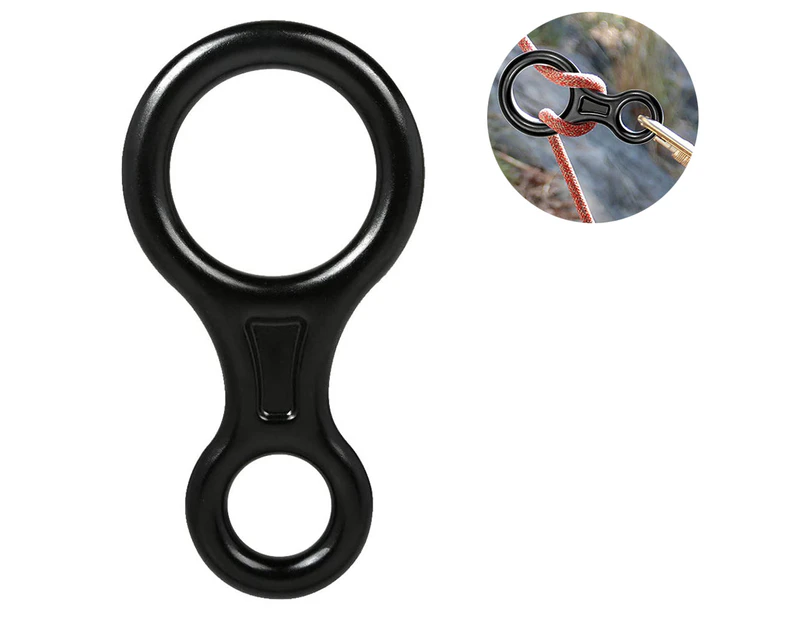 Climbing Rescue Heavy Duty & Large & High Strength Rappel Device Equipment Rock Climbing Downhill Escape Character Ring