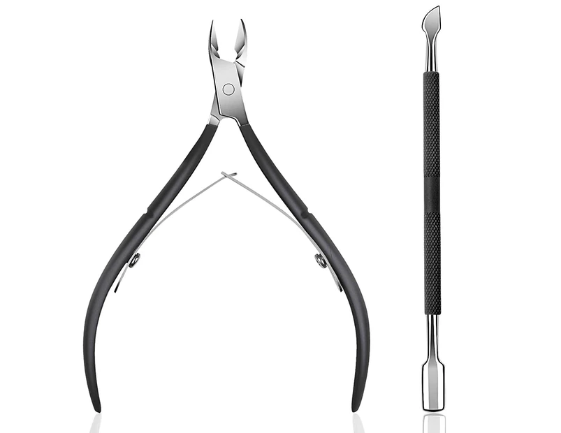 Cuticle Cutter Clipper Durable Pedicure Manicure Tools for Fingernails and Toenails Cuticle Trimmer  Extremely Sharp -Cuticle Nipper & Pusher