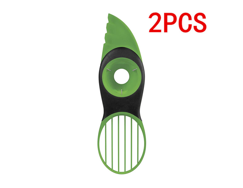 2Pcs Good Quality 3-in-1 Grips Avocado Slicer Multi-function Slice/Twist/Scoop