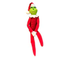 Christmas Grinch Inspired On The Shelf Xmas Ornament Elf Doll - Green