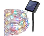 1Pcs Copper Wire Solar String Lights - Eight Functions 22M 200 Color Lights