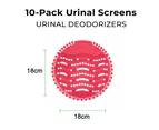 10-pack Urinal Screen+Deodorizer-Urinal Screen,Strong Fragrance