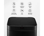 Rubbish Bin Recycling 70L Kitchen Waste Trash Can Dust Garbage Pedal Motion Sensor Dual Compartment Stainless Steel Container Household