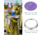 Silicone Jar Lids, Anhydrous Airlock Fermentation Lids for Wide Mouth Jars, Food Grade Fermentation Lids