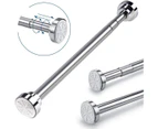 Extendable Shower Curtain Tension Rod, Telescopic Rod, Stainless Steel, For Bathroom, Cupboard, Hanging Rod (65-100 Cm)