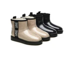 Australian Shepherd(R) Ugg Boots Clear Waterproof and Shearling Women Coated Classic - Cream
