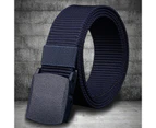 Belt Adjustable Exquisite Buckle Men Lightweight All Match Waist Belt for Daily Wear Dark Gray