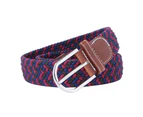Unisex Belt Handmade Braided Wear-resistant Pin Buckle Twill Waist Belt for Daily Wear One Size O