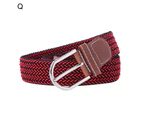 Unisex Belt Handmade Braided Wear-resistant Pin Buckle Twill Waist Belt for Daily Wear One Size Q